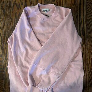 Ganni Pink Sweatshirt